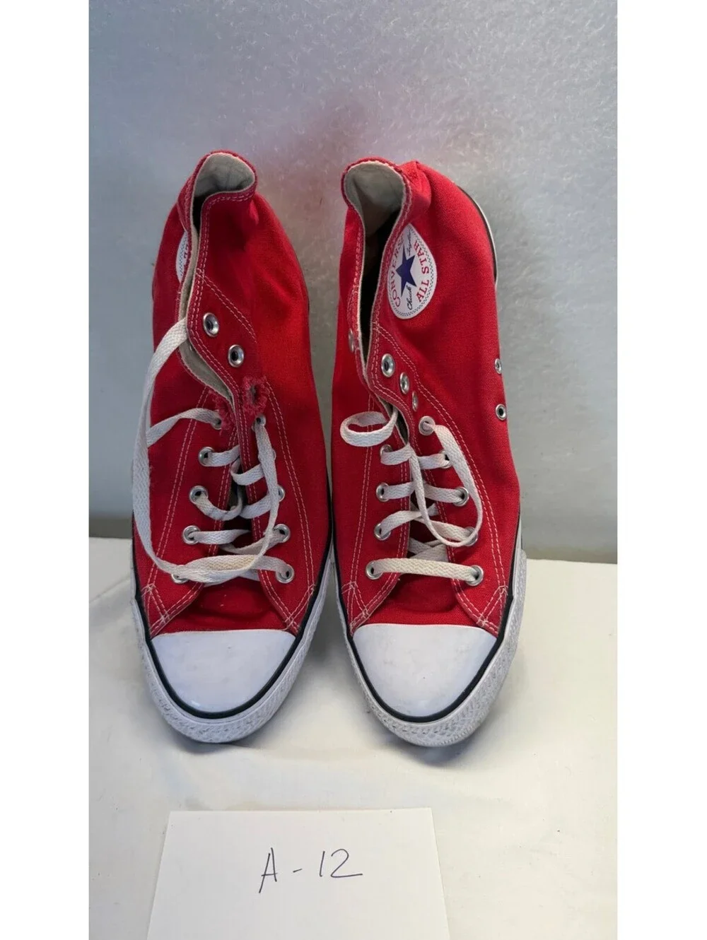 Converse Chuck Taylor All Star High Top Red Sneakers Men's Size 13 A-12